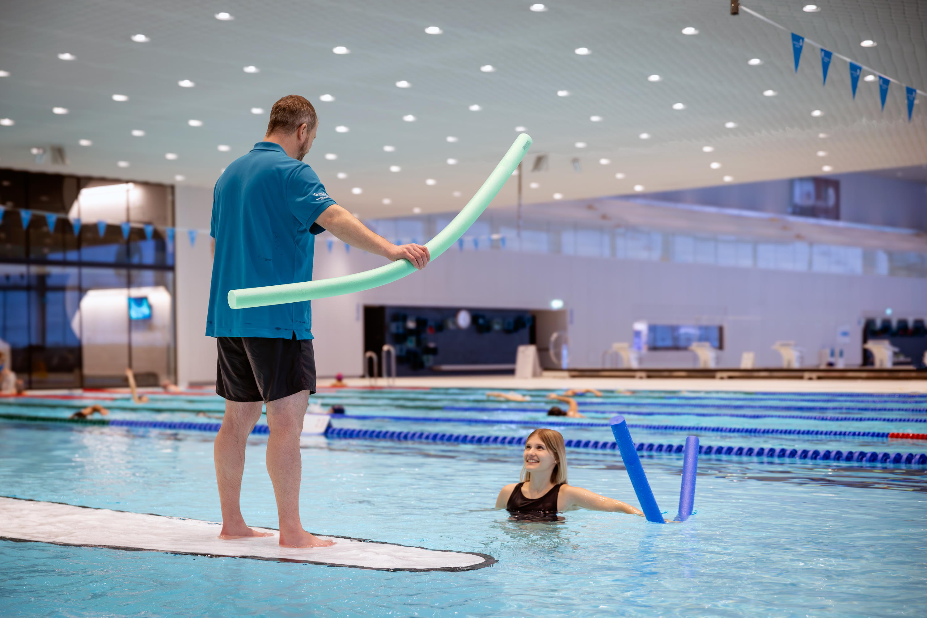 La Source Fitphysio: traitement en piscine au Centre aquatique de la Vaudoise aréna. (ELISABETH FRANSDONK)