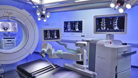 Bloc opératoire Mazor X Clinique de La Source 